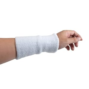 GOGO 6 Inch Long Thick Wristband / Sweatband (Price for SINGLE PIECE) - White