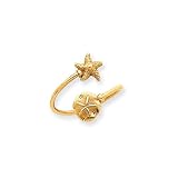 Sand Dollar and Starfish Toe Ring in 14 Karat Gold