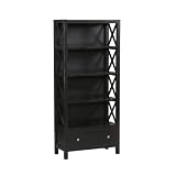 Delano Large Bookcase - Antique Black