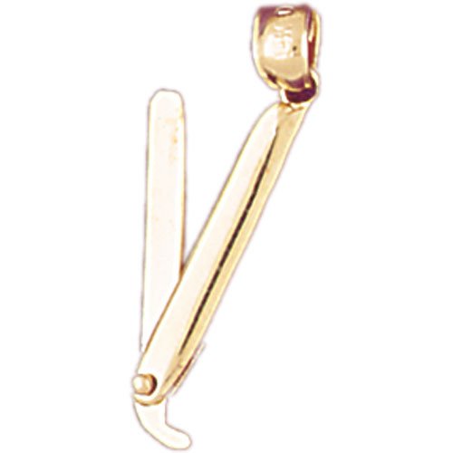 CleverEve's 14k Gold Charm 3-D, Moveable Beauty Shop Inspired 1.3 - Gram(s)