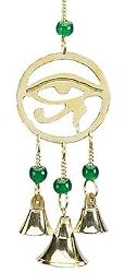 Brass Eye Chime 3.5" plus chain to hang-17295