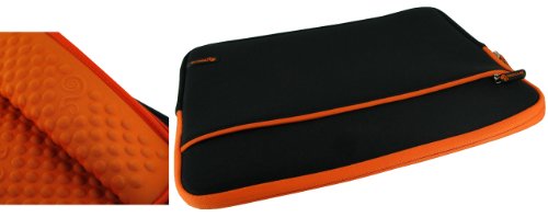 rooCASE Super Bubble Neoprene (Orange / Black) Sleeve Case for Apple MacBook Pro MB990LL/A 13.3-Inch Laptop