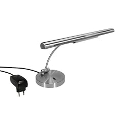 Willemse Halogen Klavierlampe silber inkl. Netzteil (Piano-Leuchte)