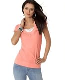Style&co. Cap-Sleeve Top with Lace Inset