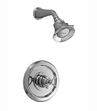 Jado 842/450/144 Hatteras Pressure Balance Shower Set, Cross Handle, Brushed Nickel