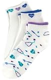 Set Of 3 Nurse Anklet Socks