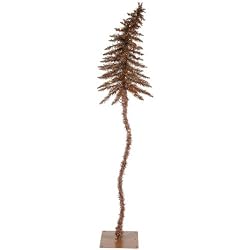 6' Pre-Lit Mocha Brown Sparkling Fantasy Christmas Tree - Clear Lights