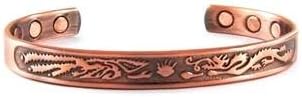 Sports Golf Magnetic Bracelet Bangle Dragon Men's Pain Healing Copper Golf Link Magnetic Therapy Wide Dragon Bracelet