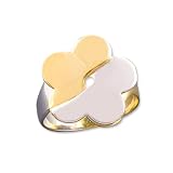 14K Two Tone Gold Gold Floral Ring