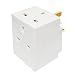 Masterplug
Indoor
Power
MSF3/NK-MS
3-Way
Fused
Adapter
(White)