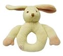 Certified Organic Knitted Bunny Rattle Teether - Safe, Non-Toxic Toy