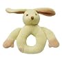 Certified Organic Knitted Bunny Rattle Teether - Safe, Non-Toxic Toy