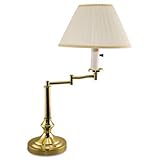 Ledu Brass Swivel Arm Incandescent Lamp Mushroom Shade Base W/Felt Pad Bott ....