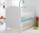 Stratford Cot Bed in White with Foam Mattress by Cosatto
