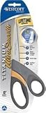 Westcott Titanium UltraSmooth Bent Shears, Knife Edge, 8 Inches (13529)
