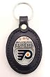 Philadelphia Flyers Large Leather & Pewter Team Key Fob - NHL Hockey Fan Shop Sports Team Merchandise