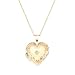 14k Yellow Gold Diamond Locket w/Chain 18 ( H/I1, .01 ct. tw.)