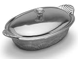 Wilton Armetale Scallop Handle Oval Covered Casserole