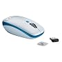 Logitech V550 Nano Cordless Laser Mouse for Notebooks (Silver/Blue)