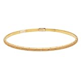Bonded 14k Yellow Gold and Silver Bangle Bracelet Bonded 14k Yellow Gold and Silver Bangle Bracelet