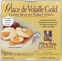 Classic Roasted Turkey Stock Glace De Volaille 1.5oz Tub by More Than Gourmet