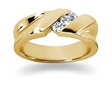 0.21 ctw. Woman's Round Diamond Wedding Band in 18K Yellow Gold