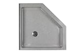 Swanstone SS-36NEO053 Tahiti Gray Neo Angle Solid Surface Neo-Angle Shower Floor 36