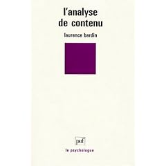 L'analyse de contenu, 9e �dition