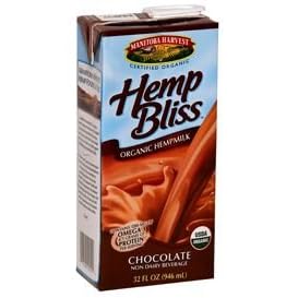 Hemp Bliss Organic Hempmilk - Chocolate - 32 Fluid Ounces - Manitoba Harvest