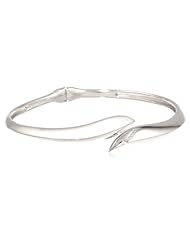 Sterling Silver Bypass Bangle Bracelet, 7.25"