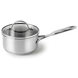 CalphalonSimplyCalphalonStainless-Steel1-QuartSaucepanwithGlassLid