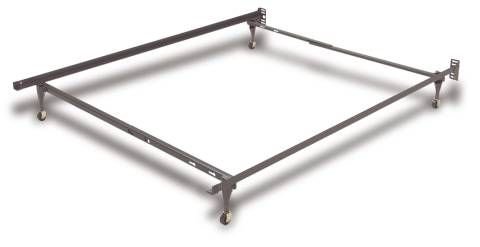 Adjustable Twin/Full Sturdy Metal w/ Casters By Fashion Bed Group