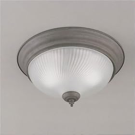 Flush Mount in Weathered Silver
