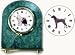   - German Shorthaired Pointer Marble Arch Clock, 2.5 Inches Tall