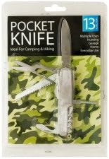 Bulk Buys 13 Function Pocket Tool Knife With Key Ring - Pack Of 24