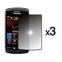 3 Pack of Premium Reusable LCD Mirror Screen Protectors for Blackberry Storm 2 9550 [Accessory Export Packaging]