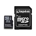 SAVE $58.05 - Professional Kingston MicroSDHC 16GB (16 Gigabyte) Card for HTC EVO 4G with custom formatting and Standard SD Adapter. (SDHC Class 2 Certified) $41.95