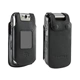 Blackberry OEM Black Koskin Leather Two-Piece Fitted Case without Belt Clip for Blackberry 8220 8230