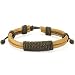 Brown Leather Bracelet with Long Shocker Tie Knots - Length 190 mm~250 mm - 11mm Width
