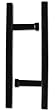 Black Rectangular Hardwood Tonfa 19 1/2"