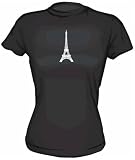 Eiffel Tower Logo Women's Babydoll tee Shirt in 6 Colors Small thru XL