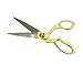 8 Inch Gold Plated Heavy Duty Stainless Steel Professional Scissors - with Free Retractable Tape Measure