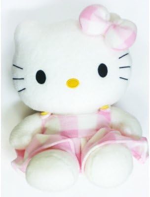 Hello Kitty check fleece dress M stuffed toy
