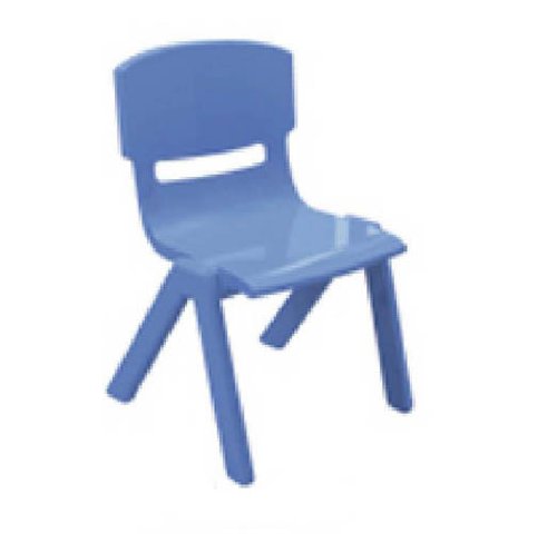 A+ ChildSupply Junior Blue Plastic Chair