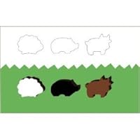 Agricola Animeeples Sheep Pig and Cattle 60 pcs set