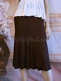$595 New DONNA KARAN Plum Matte Jersey Stretchy Skirt S