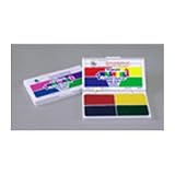 Stamp Pad Primary Washable Red Blue Yellow Green