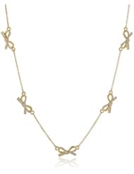 kate spade new york "Skinny Minni" Pave Scatter Necklace, 28"