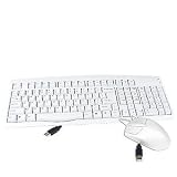 USB Beige 107-key Keyboard and 2-button Mouse Bundle