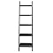 5-Tier Leaning Wall Shelf - Black